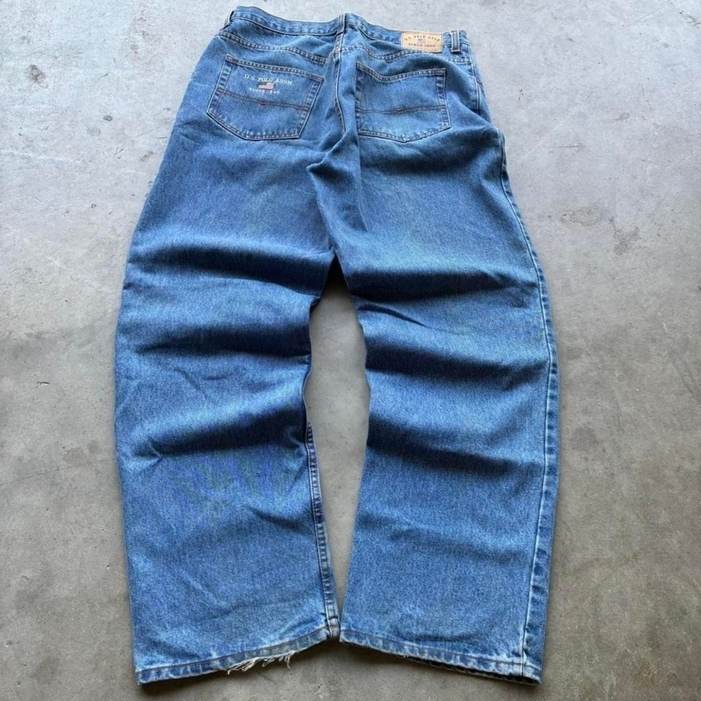 Super nice straight leg USPA carpenter pocket jeans‎